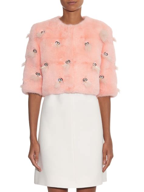 pink furry fendi jacket|Shop Pink Fendi Online .